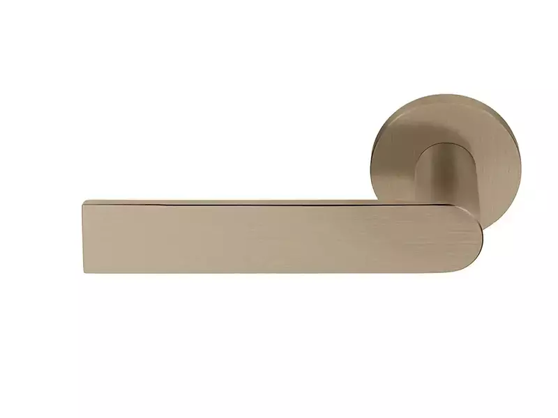 Gatdeel Links PVD licht brons Piet Boon Arc PBA100-G op verende rozet